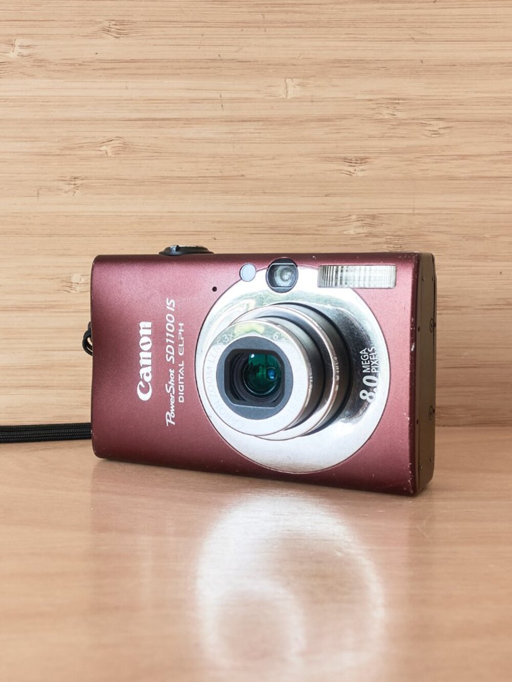 Canon PowerShot SD1100 IS 8MP Digital ELPH Camera 3x Zoom Brown Tested Working